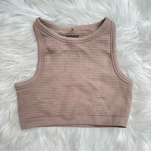 Garage Tan crop top